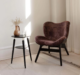A Conversation Piece Lounge Chair Low dark oak white